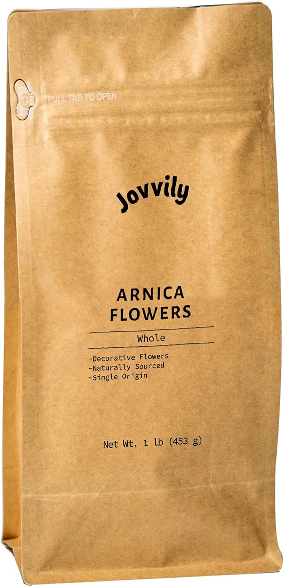 Jovvily Arnica Flowers - 1lb - Dried Whole Flowers - Salves & Poultices- Decorative Flowers