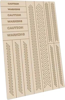 Green Stuff World for Models and Miniatures Self-Adhesive Stencils - Caution Strips 10935