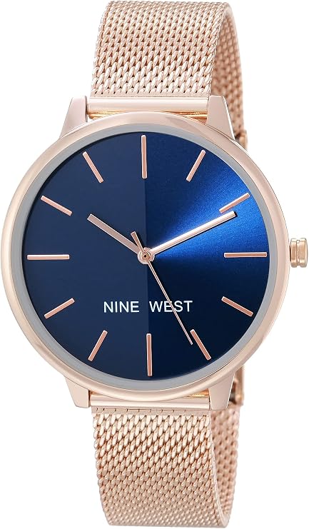 NINE WEST Women's Mesh Bracelet Watch