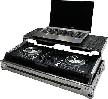 Harmony Audio HCMIXTRACKPRO3LT Flight Laptop Stand DJ Case Compatible with Numark Mixtrack Pro 3