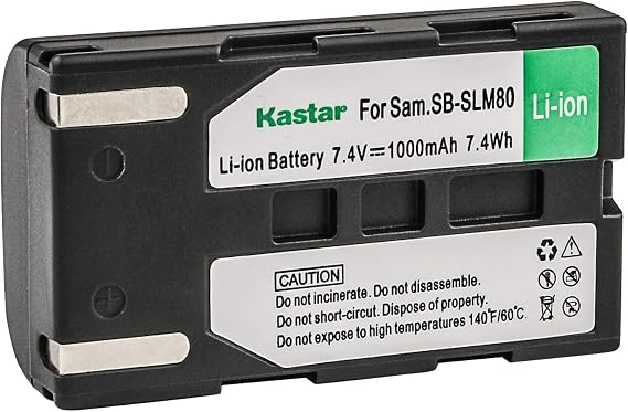 Kastar Battery for Samsung SB-LSM80 and SC-DC163 DC164 DC165 DC171 DC173 DC175 DC563 DC564 DC575 D263 D351 D352 D353 D354 D355 D362 D363 D364 D365 D366 D371 D372 375 SC-D453 SC-D455 D457 DC565 D975