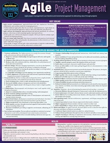 Agile Project Management: a QuickStudy Laminated Reference Guide