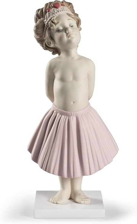 LLADRO Girl's Fun Figurine. Porcelain Girl Figure.