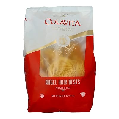 Colavita Capellini NestAngel Hair Pasta, 16-Oz, Pack of 10