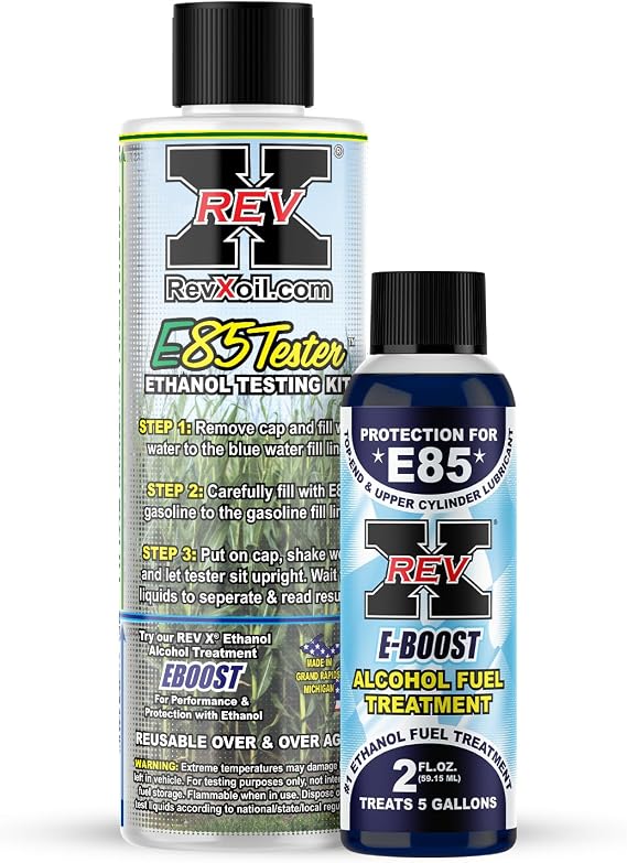 E85 Ethanol Resusable Tester + E-Boost E85 Fuel Additive Kit
