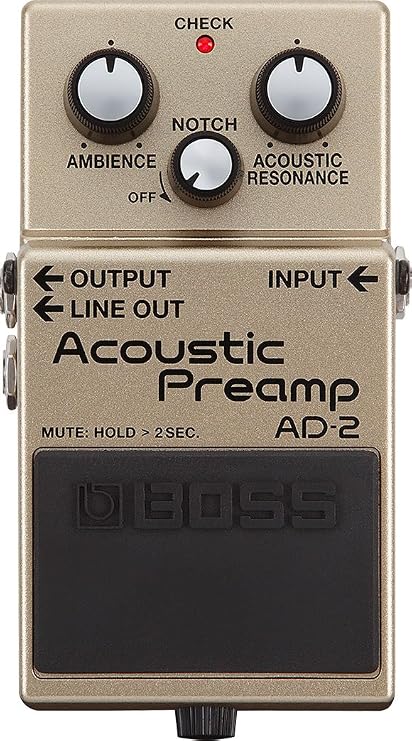 BOSS AD-2 Natural Acoustic Preamp Guitar Pedal