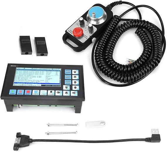 TANIQIACA 4 Axis DDCSV2.1 USB CNC System Offline Controller with Handwheel 5V Engraving Machine Control Simultaneous Motor Operation
