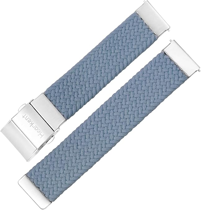 Hearkent 18mm Quick Release Watch Band, Soft and elastic nylon strap,Adjustable Sport Watch Strap for Men and Women