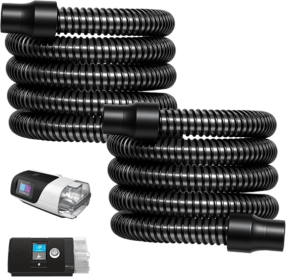 CPAP Hose Universal 2 Pack 5.9 Feet Flexible CPAP Tubing Hoses Supplies Compatible with CPAP, BiPAP and Most Machines