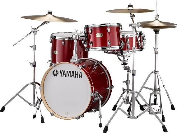 Yamaha Stage Custom Birch 3pc Bop Drum Shell Pack - 18" Kick, Cranberry Red
