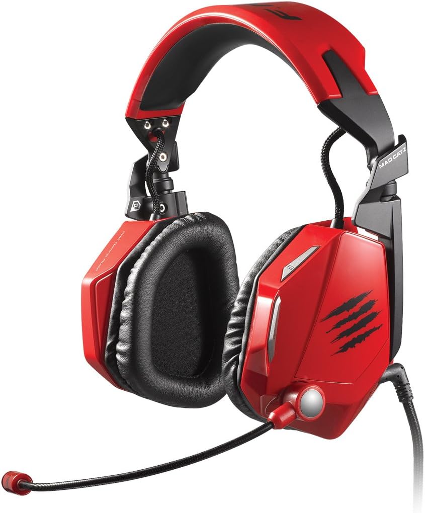 Mad Catz F.R.E.Q.5 Stereo Gaming Headset for PC and Mac, Gloss Black