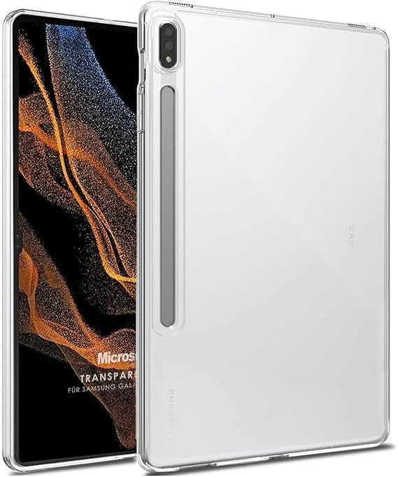 Microsonic Samsung Galaxy Tab S9 Ultra X910 için Kılıf Transparent Soft [Galaxy Tab S9 Ultra X910 ile Uyumlu Kılıf - Şeffaf]