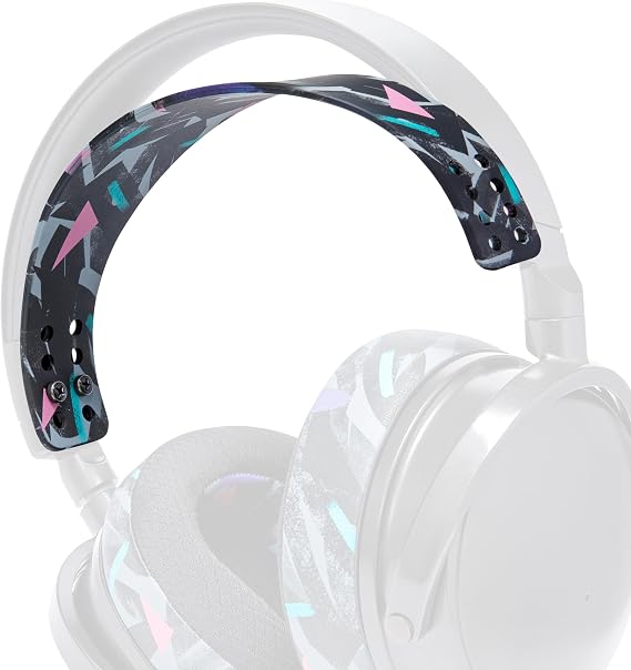 WC HeadbandZ Maxwell - Upgraded Silicone Headband for Audeze Maxwell 1 and 2 by Wicked Cushions - Enhanced Flexibility, Comfort, and Style with Matching Earpad Designs | 90's Black
