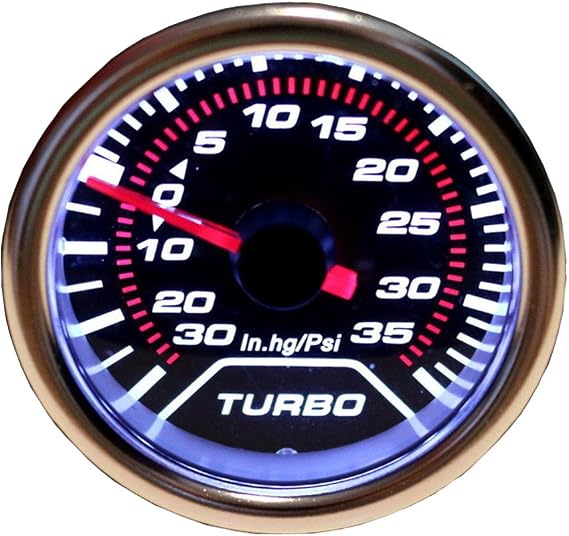 Etopars Car Motor Universal Smoke Tint Tint Len 2" 52mm Psi Turbo Indicator Boost Bar Gauge Meter