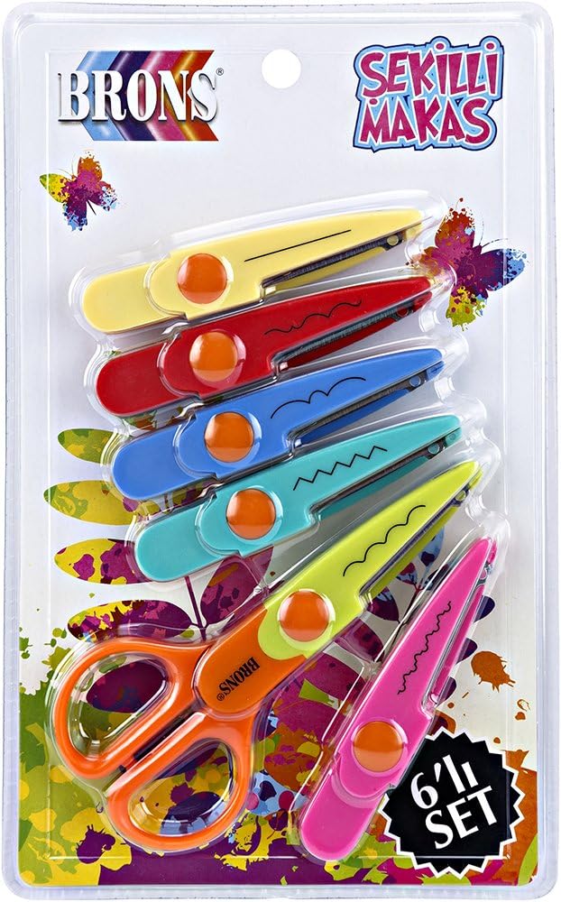 Brons Br-708 Şekilli Makas 6 'lı Set