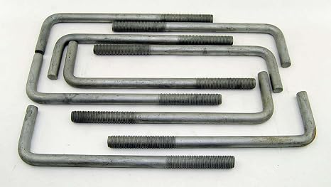 (5) Concrete Bent Anchor Bolts 3/4-10 x 12 Hot Galvanized
