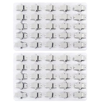 50pcs LC to LC OM1/OM2 Fiber Optical Coupler Adapter LC Coupler Duplex Multimode Adaptor LC-LC Female to Female Duplex Multi Mode Connectors