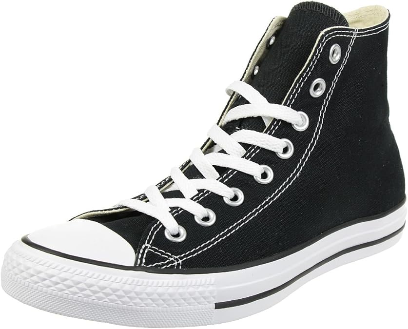 Converse All Star Hi Trainers Black Canvas - 7.5 UK