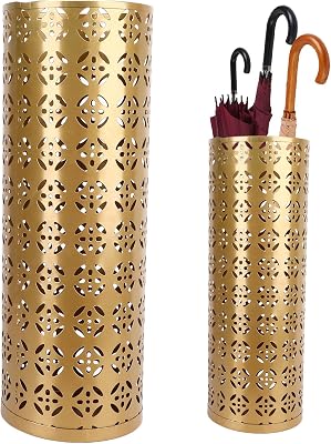 Umbrella Stand Rack for Entryway, Metal Round Umbrella Organizer Bin Metal Umbrella Holder for Home Office Indoor Large
