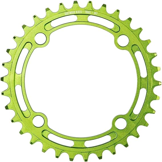 DARTMOOR Trail Narrow-Wide Aluminium 7075, 30t Mountain Bike Crown Mono Mixed Tray, unisex, DART-A17406, Green, 30 dents