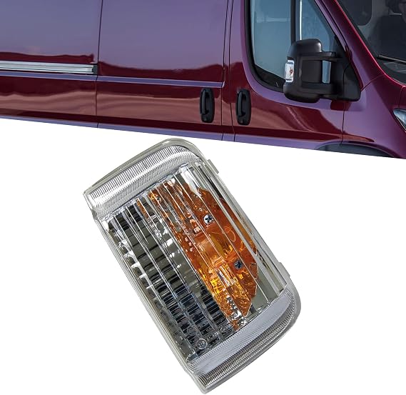 Passenger Right Side Mirror Indicator Turn Signal Light Housing Compatible with ProMaster 1500 2500 3500 2014-2021