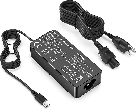 VJYUIJAY 65W 45W USB C Laptop Charger for All TypeC/USB-C Chromebook Laptop ac Adapter