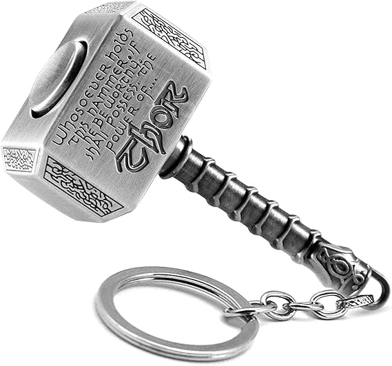 Metal Hammer Keychain Hammer Key Ring, Cool Gifts for Men, Husband, Boyfriend