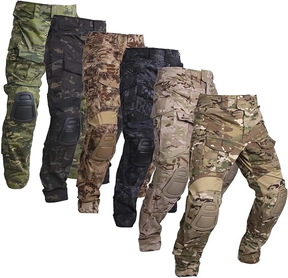 Emersongear Men Combat G3 BDU Pants Tactical Airsoft Gear with Knee Pads