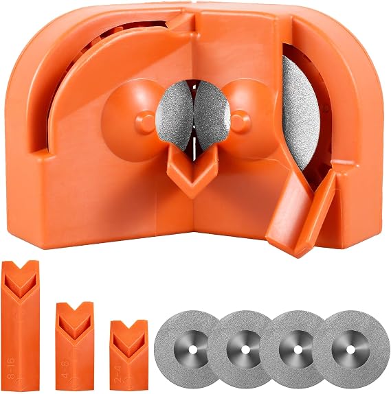 Drill Bit Sharpener, Multipurpose Drill Bit Grinding Sharpener, Drill Bit Sharpening Tool, Drill Grinder Grinding Tool for Hss, Carbide, Twist Drill Bits, Cobalt Drill Bits (1 Pack)
