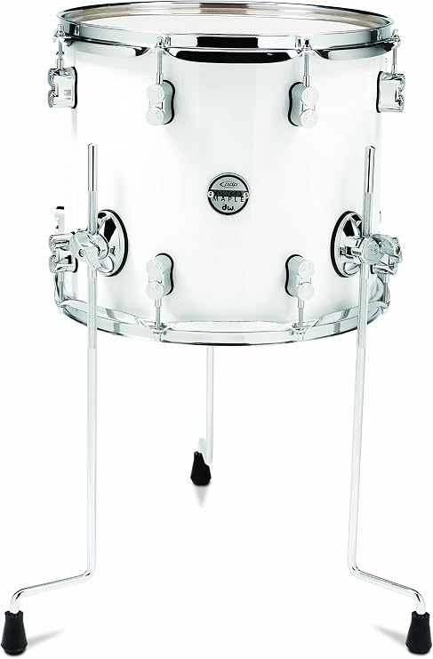 Pacific Drums PDCM1214TTPW 12 x 14 Inches Floor Tom with Chrome Hardware - Pearlescent White