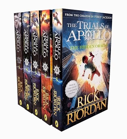 The Trials of Apollo Series 5 Books Collection Box Set by Rick Riordan
