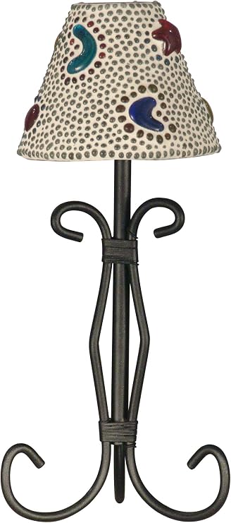 Dale Tiffany Bead Star Candle Votive, 12-Inch, Multi