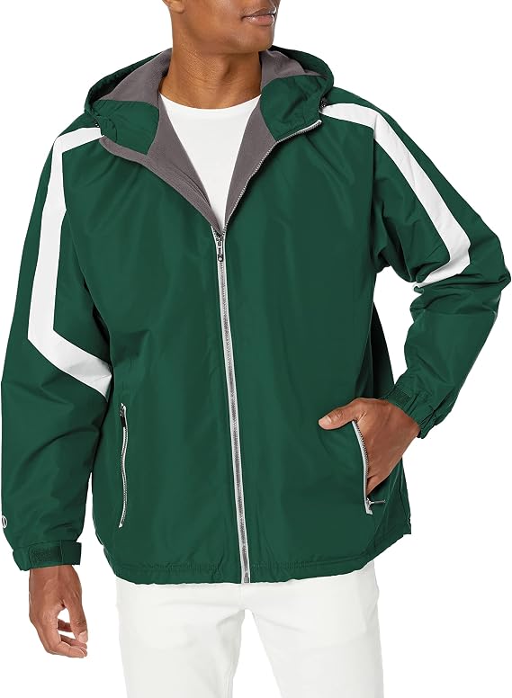 Augusta Sportswear Men's Holloway Adult Charger Jacket, Dark Green|white, M