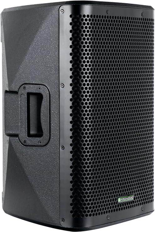 Pronomic C-208 MA 8 Inch Active Box 400 Watt Type: 2-Way Bi-Amp Impedance: 4 Ohm Frequency response: 70 Hz - 20 kHz Sensitivity (1m/1W): 91 dB Woofer: 8 (203 mm) Tweeter: 1.0 compression driver 3 kHz