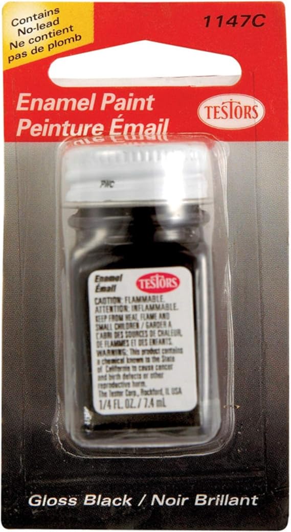 Testors Testor Gloss Black Enamel Paint