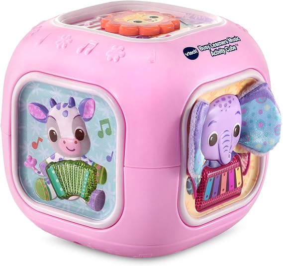 VTech Baby Busy Learners Music Activity Cube, Pink
