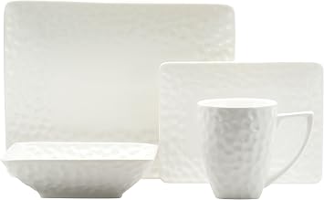 Red Vanilla Vanilla Marble Rectangular 16 Piece Dinner Set