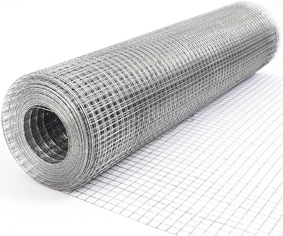 304 Metal Hardware Cloth Mesh Roll, Square Grid Fence Netting, Stainless Steel Wire Screen, Garden Cover Panel