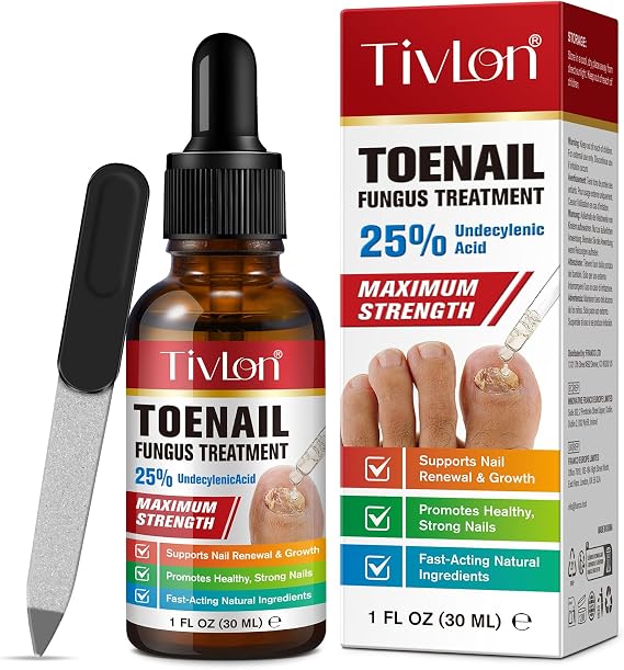 Fungal Nail Treatment For Toenails, Nail Fungus Treatment for Thick, Broken, Brittle Nails, Supports Healthy Growth 30 ml
