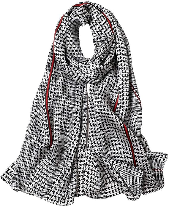 100% Natural Mulberry Silk Scarf | Birthday Gifts for Women with Envelope Wrap & Blank Greeting Card | Multi-use Scarf for Women UK | Ideal Gifts for Mom and Teacher
