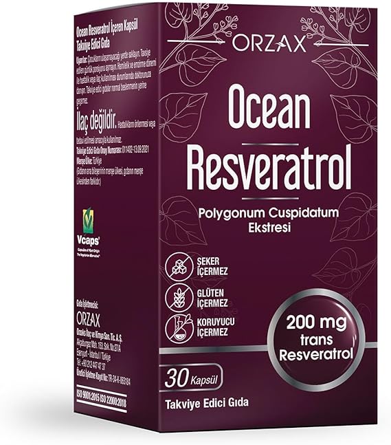 Orzax Ocean Resveratrol 200 Mg 30 Capsule