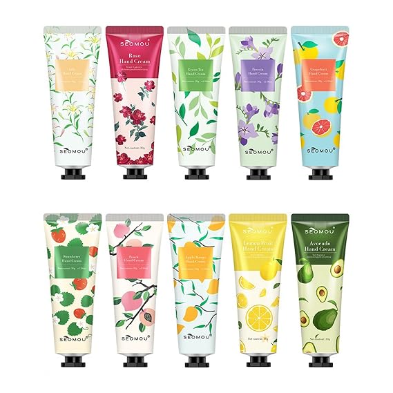 10 Pack Hand Cream Gifts Set for Women perfect as Christmas Stocking Stuffers for Adults includes Bulk Hand Lotion in Travel Size for Dry Hands ideal for Thank You and Appreciation Gifts 30g