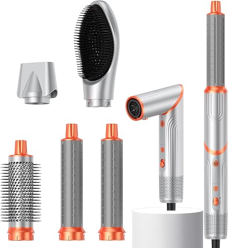 High-Speed 5-in-1 Hair Styler - Foldable Multistyler with Coanda