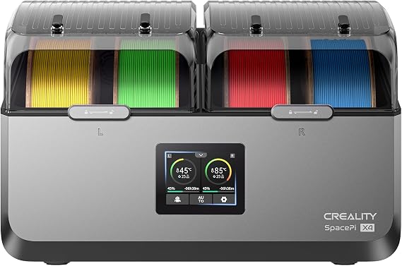 Official Creality Filament Dryer, Space Pi X4 Filament Storage Box, 85C Max Temperature, Dual Independent Heating Chambers, Power Saving for PLA PETG ABS TPU ASA PC PA PAHT, DB-05
