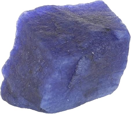 REAL-GEMS Certified Natural Blue Sapphire 63 Ct. Crystal Healing Rough Loose Gemstone AXA-138 for Jewelry Making & Collectors