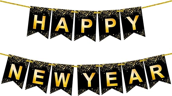 KatchOn Gold Happy New Year Banner 2026 10 Feet