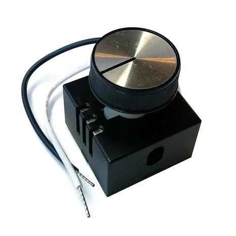 Midwest Hearth Fireplace Blower Speed Control | Rheostat Kit for Gas Fireplace & Wood Stove Fan Blowers | On/Off Variable Speed Controller with Knob & Mounting Hardware | 115V 3.0A