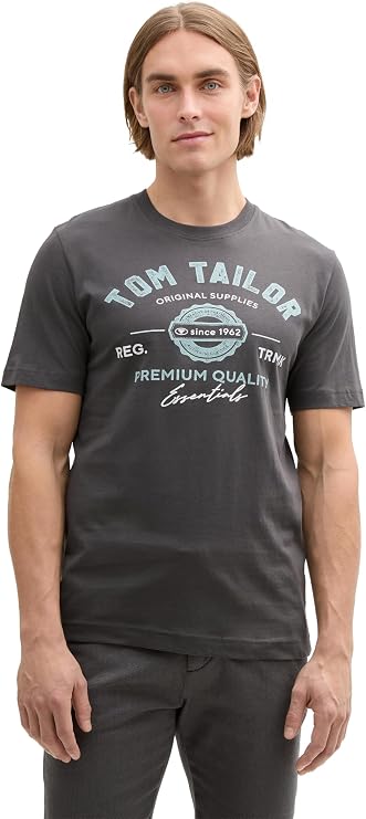 Tom Tailor Logo Print Short Sleeve T-Shirt S