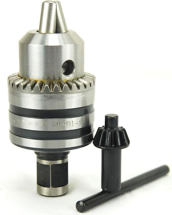 BLUEROCK HD Mag Drill Chuck 5/8" & THREADED Weldon Shank 3/4" Adapter for Magnetic Drill - Heavy Duty