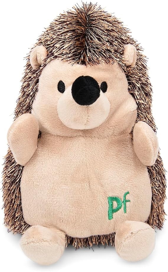 Petface Heston Hedgehog Plush Dog Toy with Squeaker (Pack of 1) | Durable Plush Toy, Encourages Interactive Play, for Cuddling